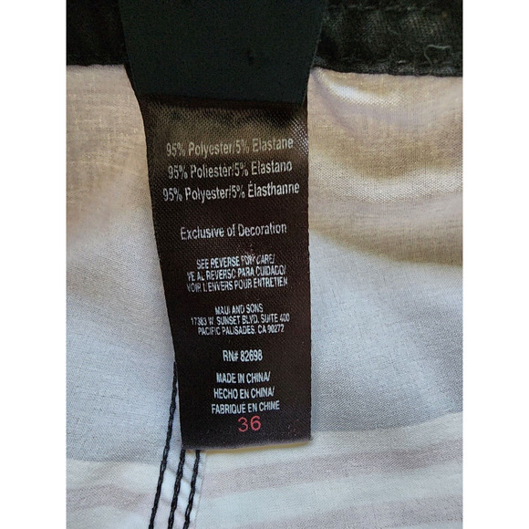 Swim Board Shorts-Maui and Sons, Inc.-Waist Tie-Men's Size 36 - Picture 8 of 16